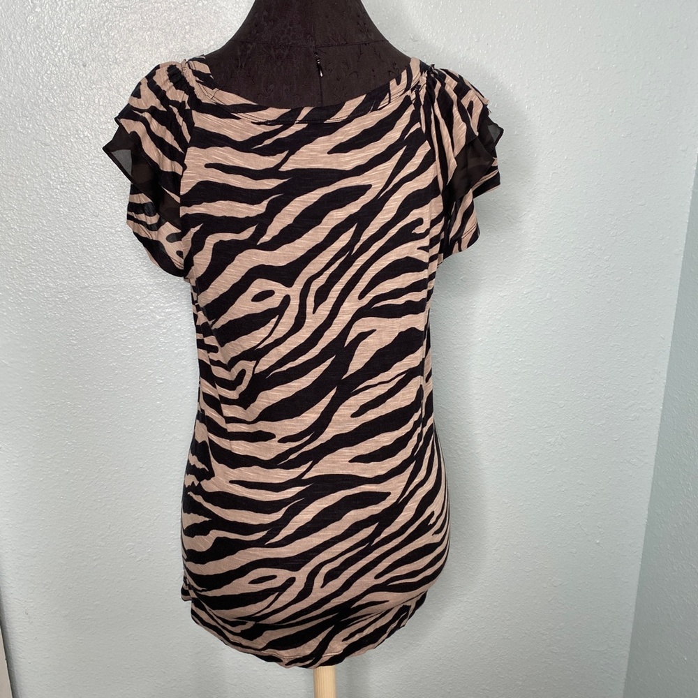INC International Concepts Animal Print Blouse - Picture 3 of 9
